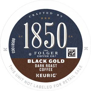 1850 by Folgers Black Gold Dark Roast Coffee
